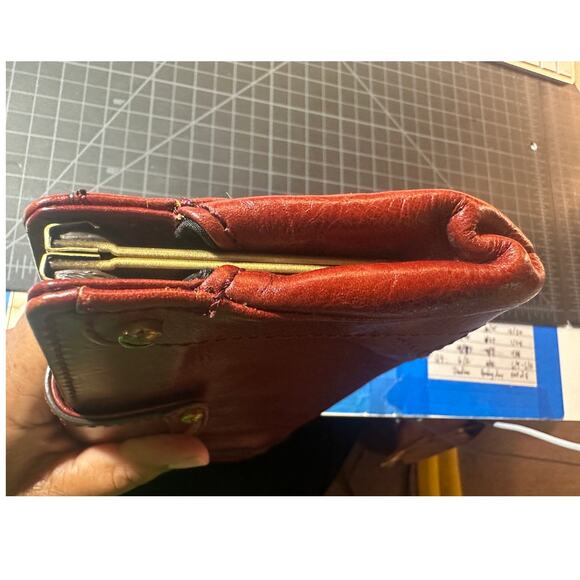 Cole Haan Cognac leather vintage purse clutch - Picture 11 of 11